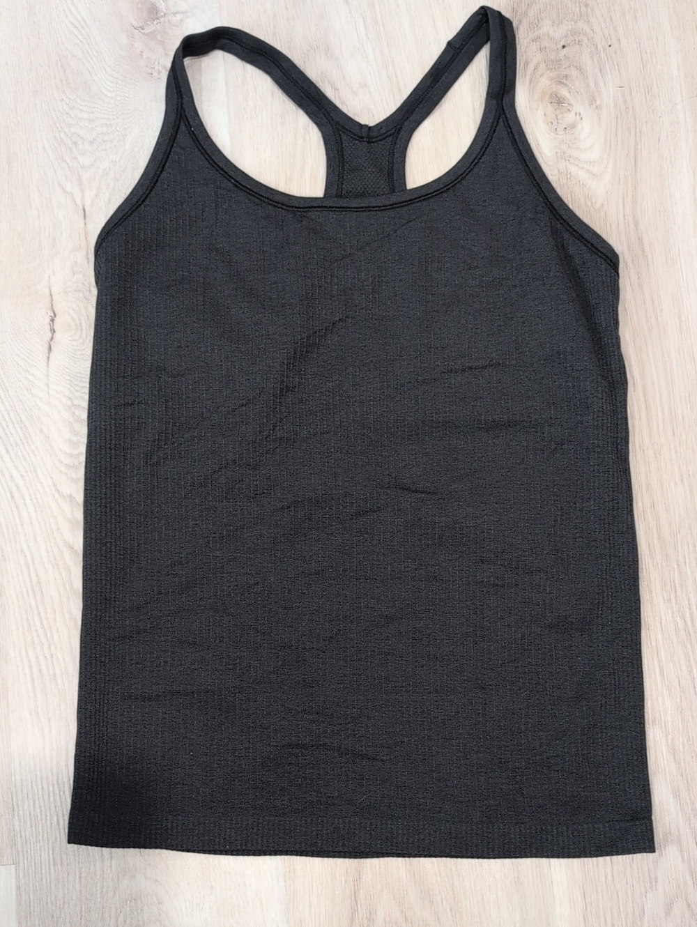 lululemon athletica Black Racerback Performance Tank With Built In Bra